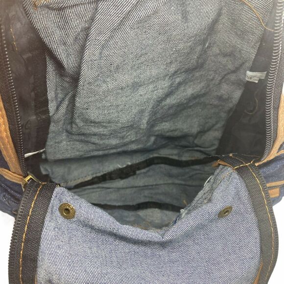 Depeche Mode Backpack Tote Denim Blue Zipper Shoulder Strap Travel Retro New - Picture 9 of 11